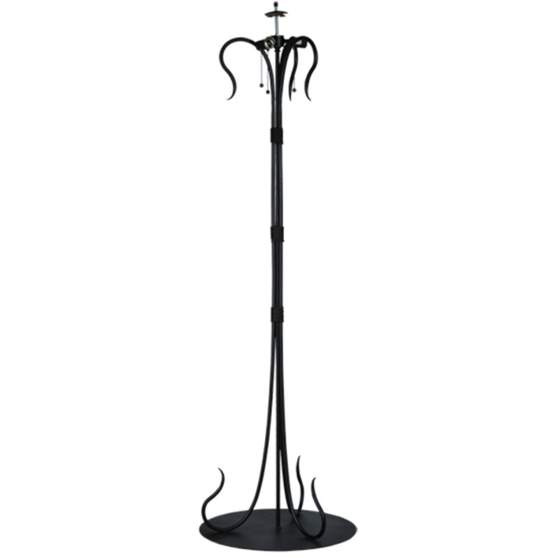 Wrought Iron 67"H Lamp Base
