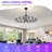 41" Wagon Wheel Chandelier with Fan-2042403339