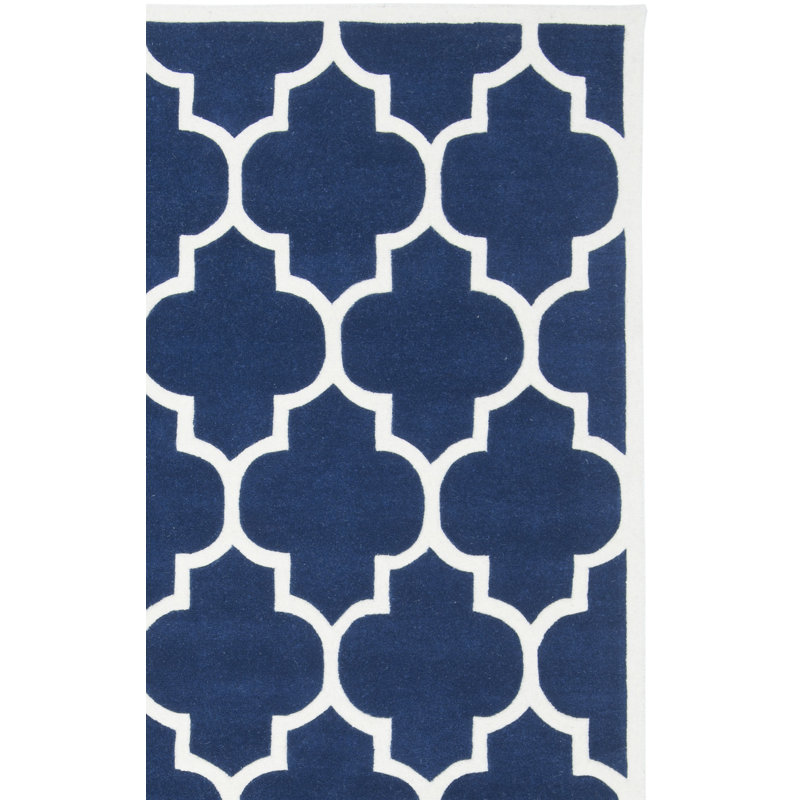 Tapis en laine touffeté à la main Carolene, Tapis de couloir 2 pi 3 po x 11 pi