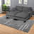 Cloud Comfort Sectionals Chenille 76 Inch Modern Sofa For Home Living
