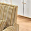 Chaise d'appoint rayée avec garniture cloutée - jaune et blanc-1188272817