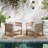 Outdoor 2-peice Solid Wood Chair