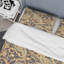 Cachemire floral jaune - ensemble de housse de couette abstrait - microfibre de polyester-221200514