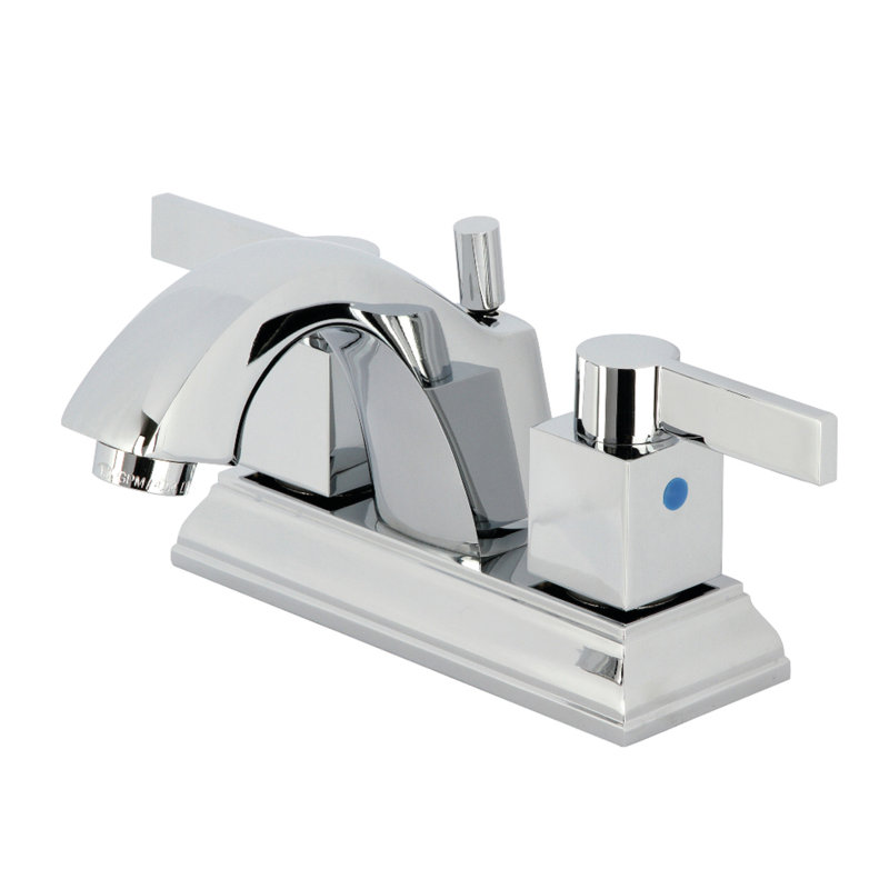 Meridian Centerset Bathroom Faucet with Drain Assembly, Polished Chrome
