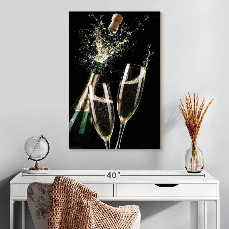 Célébration de champagne Yarlin, H 30 po x l 20 po