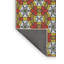 Tapis orange/vert tissé à la machine-589898968