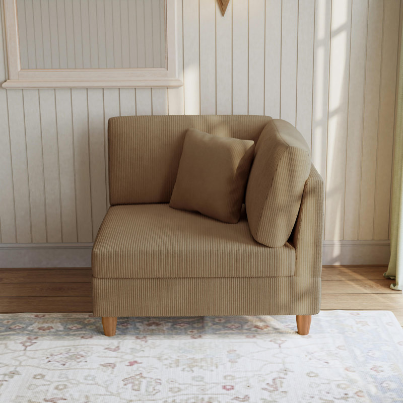 Upholstered Accent Chair, Camel
