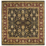 Taj Mahal Wool Oriental Area Rug in Tan/Brick Red/Brown