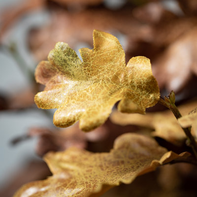 Faux Oak Leaf Stems