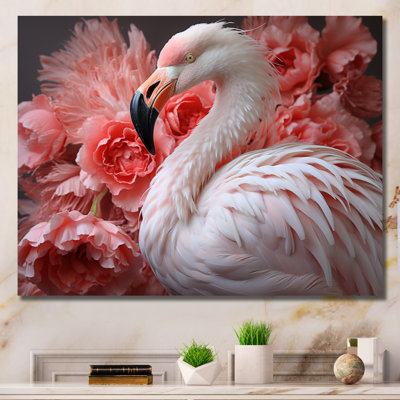 Flamant rose élégance I - imprimé