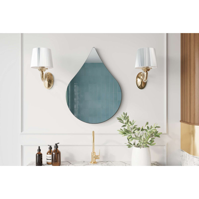Miroir en forme de goutte unique 100% MDF écologique Flotale-E