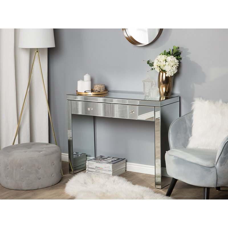 Tenley 100cm Glass Top Console Table