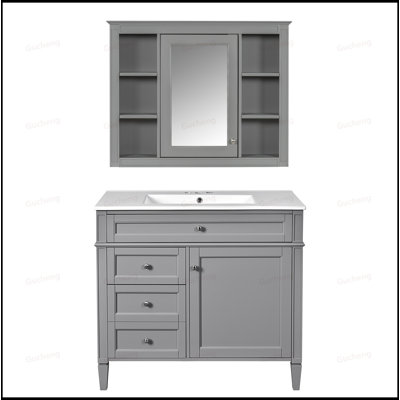 Meuble-lavabo 36 po avec lavabo et miroir
