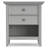 Amherst 24 Inch Solid Wood Traditional Bedside Table In Fog Grey (Set Of 2)-723107632