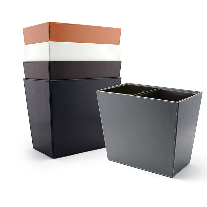 Poubelle de recyclage en plastique 4,25 gallons London, blanc