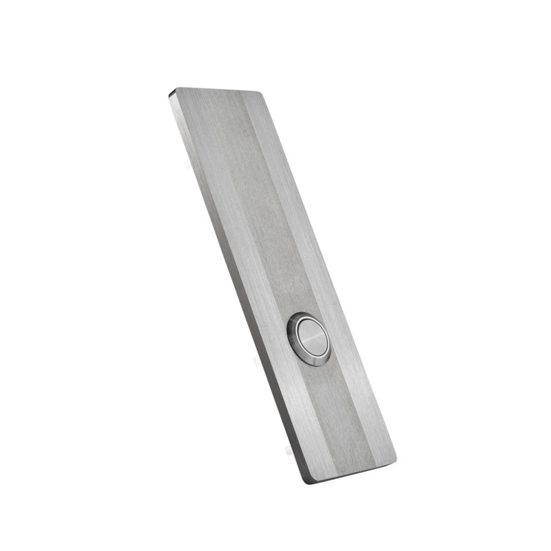 Doorbell Push Button, 5.11" H x 1.57" W x 0.16" D
