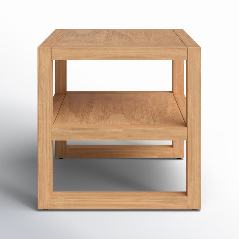Modica Solid Wood End Table, Natural