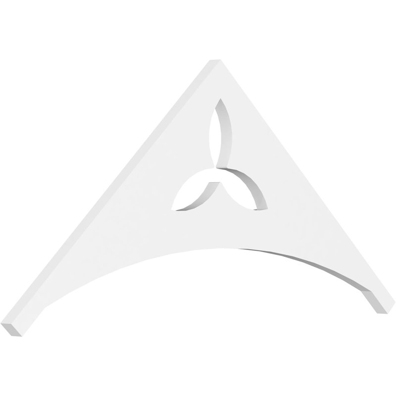 Pignon en PVC de qualité architecturale Naple, H 16,5 po x l 36 po x P 1 po, 11 / 12