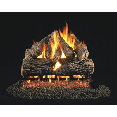 Ensemble de bûches au gaz Real Fyre