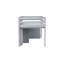 Lit mezzanine simple avec bureau coulissant et armoires de rangement-815906570