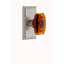 Grandeur Carré Plate Passage with Baguette Crystal Door Knob-43952488-43952489