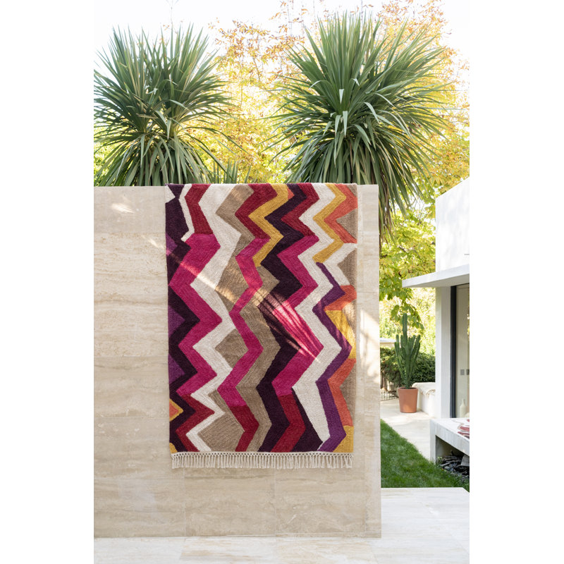 Aaban Chevron Hand Woven Area Rug, Rectangle 120 x 180cm