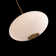 Illusion Dimmable LED Pendant With Oval Shaped Glass Shade, Adjustable Color Temperature