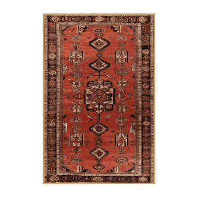 Machine Washable Persian Brown Area Rug