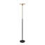 Lampe torchère Redondo - noir mat, gradateur