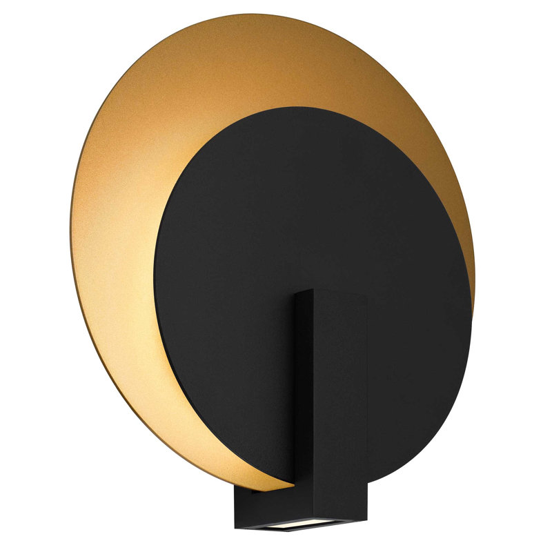 Eclipse LED 3-CCT Outdoor Wall Sconce , 12.75" H x 12" W x 3.75" D