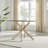 Chanden Luxury Marble Effect Glass 4 Seater Dining Table - Modern Statement Design-1578109710-1578109707