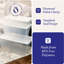 Contenant de rangement en plastique empilable Homz-106886845-106886844