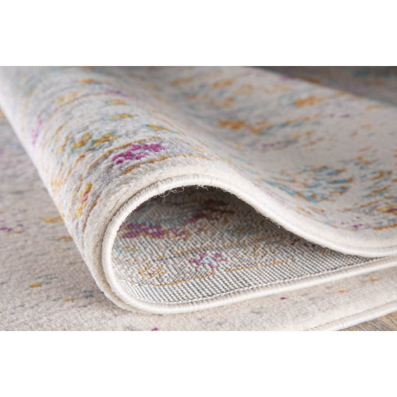 Azulejos Oriental Indoor Rug, Runner 2' x 7'