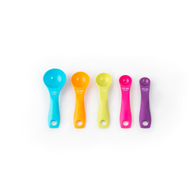 Fox Run Brands 5-Pieces Plastic Measuring Spoon Set