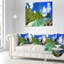 Coussin lombaire paysage tropical
