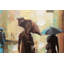 Boulevard Set 2 Canvas 40% Hand Painted 60X3X60 Cm - 2 Piece Wrapped Canvas Print Set