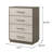 4-Drawer Chest Of Drawers Grey Oak