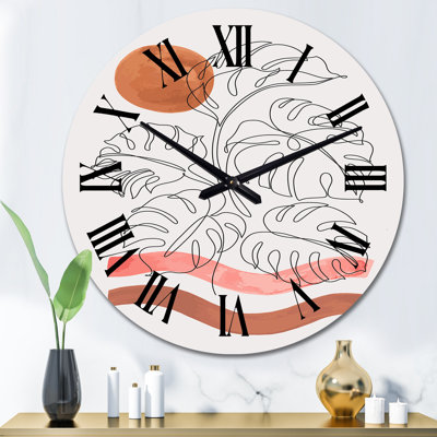 Horloge murale surdimensionnée