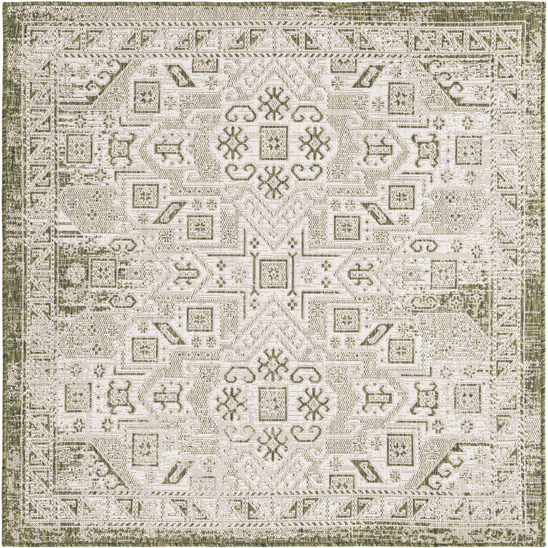 Tapis d'extérieur Chand, Carré 5 pi 3 po