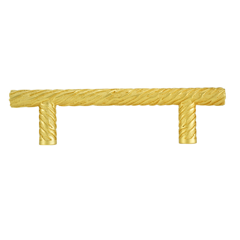ADORA 3-1/2" CENTER TO CENTER PULL IN SATIN PLATE, 3 1/2'', Gold