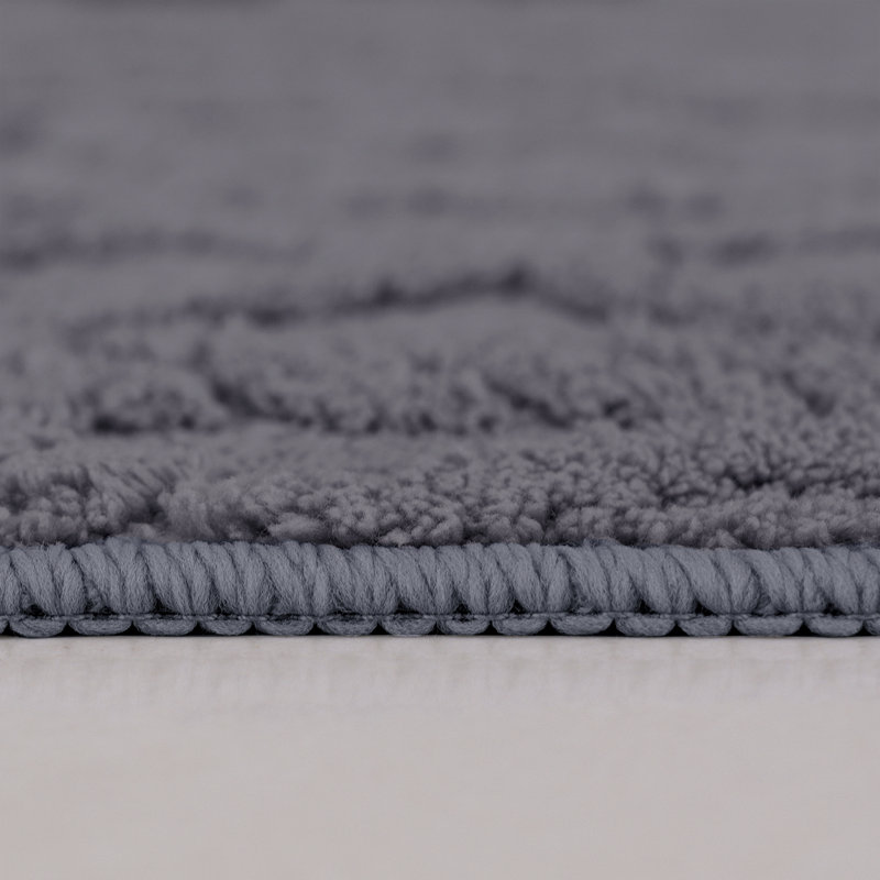 Dailah Non-Slip Bath Rug, Gray