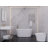 55.12" x 29.53" Freestanding Soaking Acrylic Bathtub