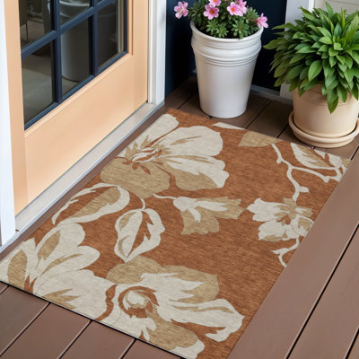 Tapis beige lavable intérieur / extérieur 3 pi x 5 pi