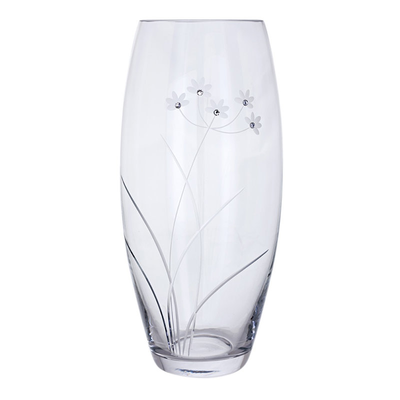 Glitz Clear 30Cm Glass Table Vase