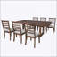 Ensemble de table de salle à manger extensible 7 pièces avec table en bois rustique et chaises rembourrées, parfait pour les salles à manger polyvalentes-900784925-900784912