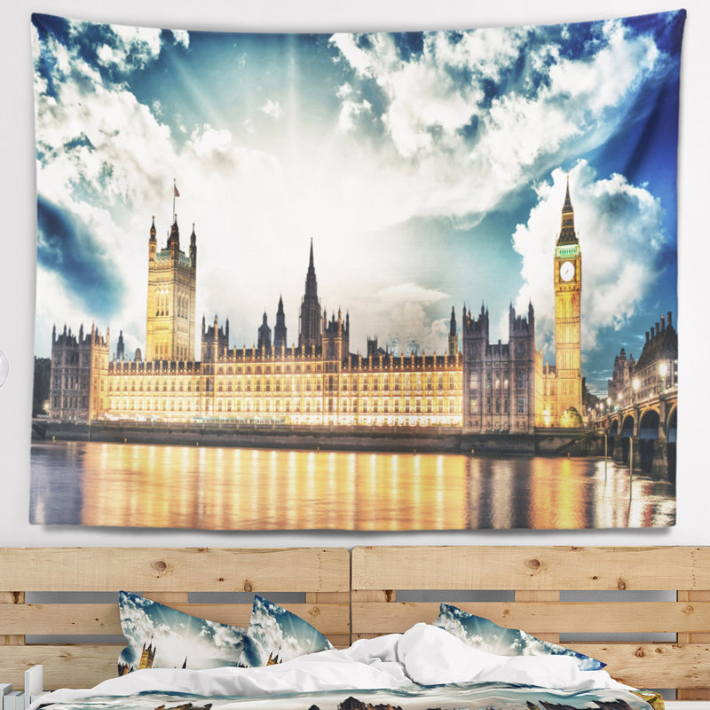Tapisserie Big Ben, Royaume-Uni, H 68 po x l 80 po