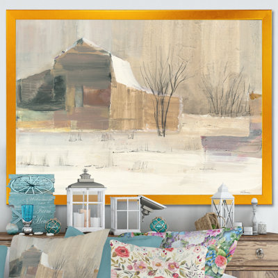 Hiver à la ferme - Reproduction de photo sur toile