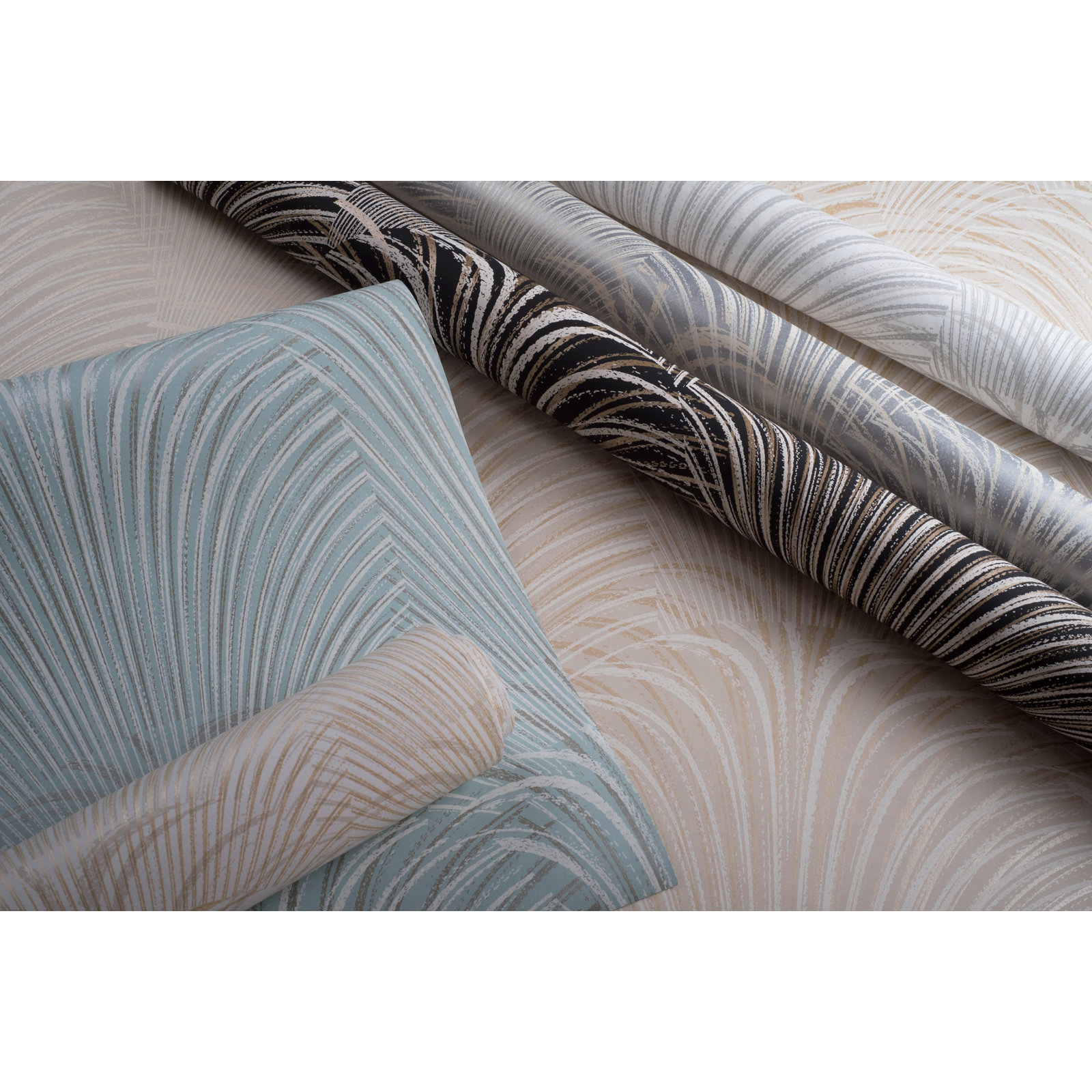 Bitner Wallpaper Double Roll, Black