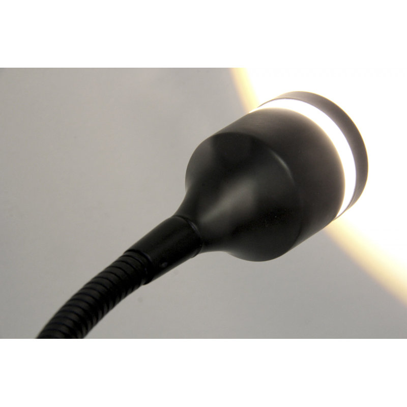 Lampe de bureau 14,5 po, Noir mat