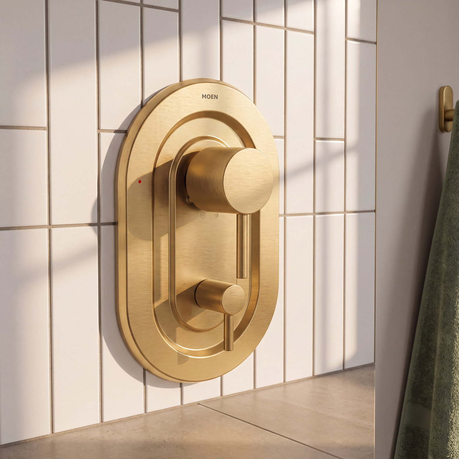 Align Posi-Temp 3-Function Transfer Valve Trim, Brushed Gold